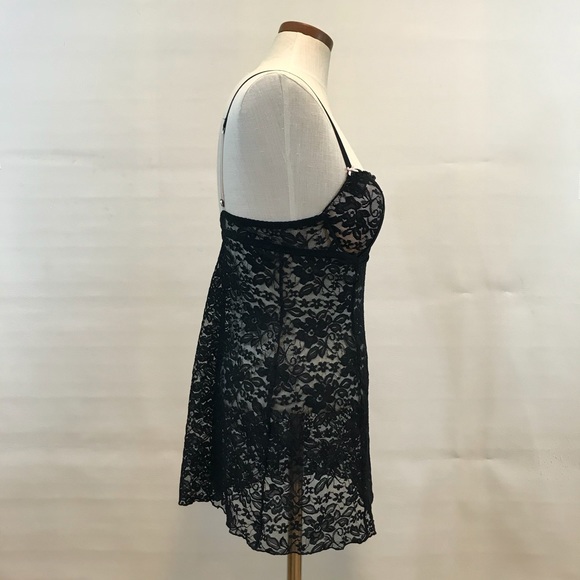 APT.9 Women’s Lace Babydoll Black/Pink 1 pcs only - Picture 3 of 8